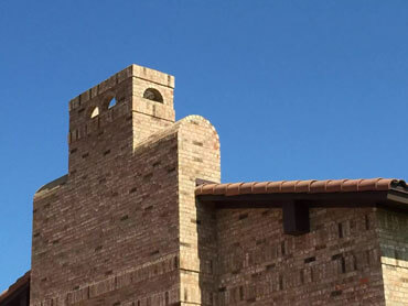 Custom brick facade masonry work by Dayd Masonry in Dallas–Fort Worth