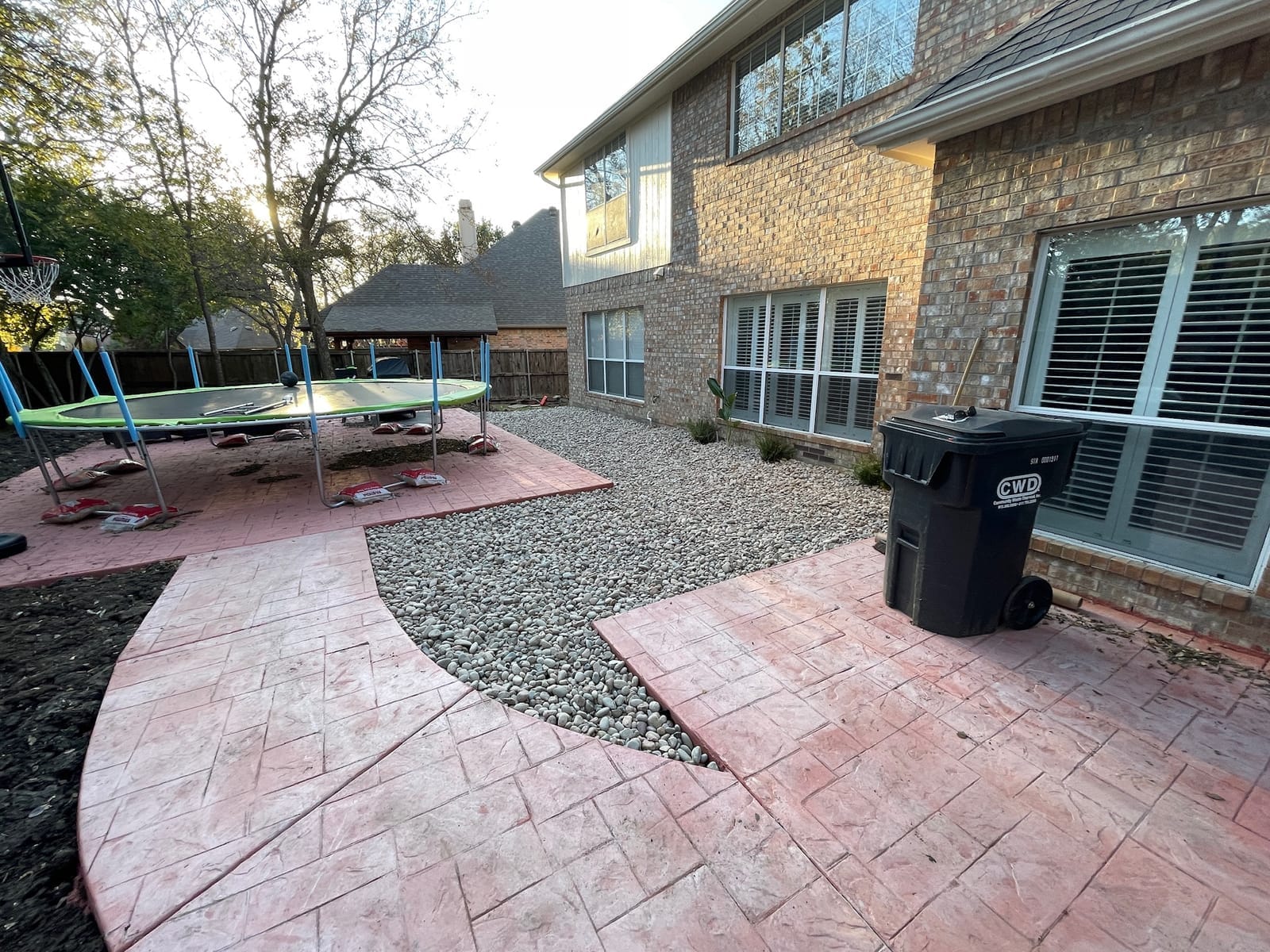 Concrete staining by Dayd Masonry in Fort Worth and Dallas